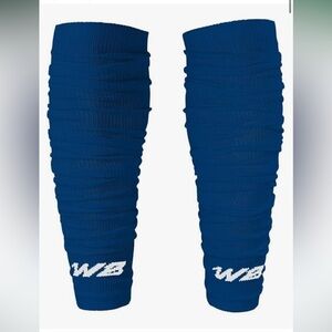 Compression leg sleeves - adult men - navy blue.
